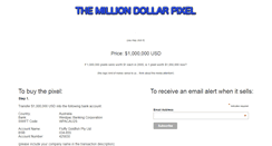 Desktop Screenshot of milliondollarpixel.com