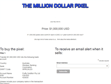 Tablet Screenshot of milliondollarpixel.com